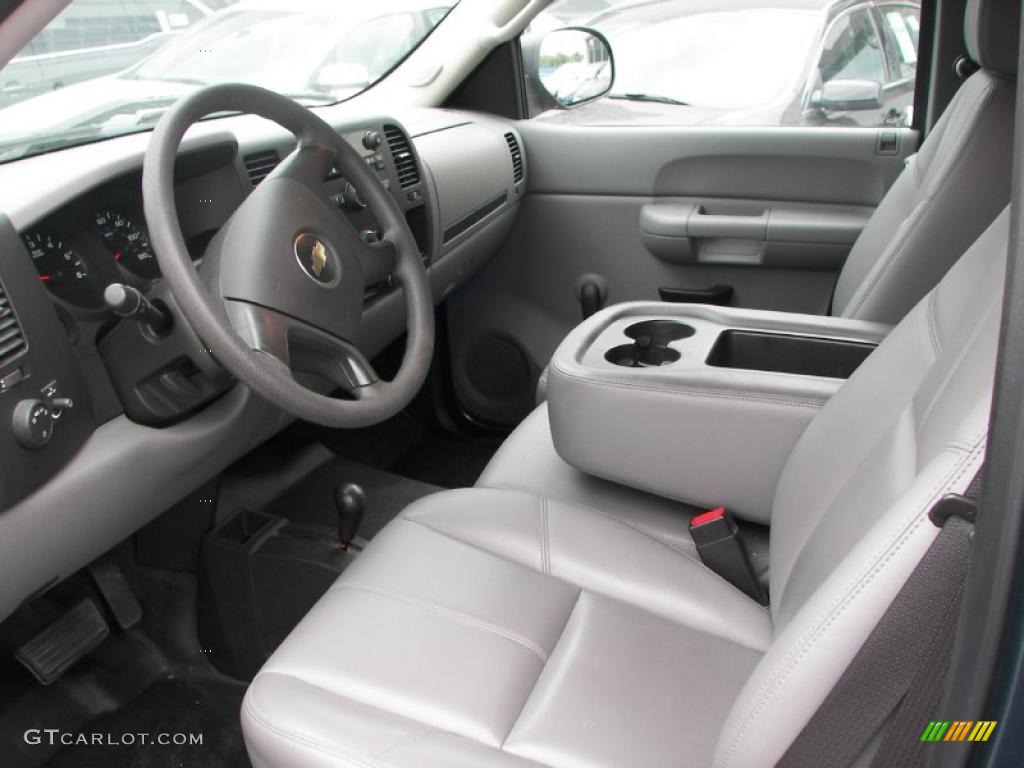 2008 Silverado 1500 Work Truck Extended Cab 4x4 - Blue Granite Metallic / Dark Titanium photo #4