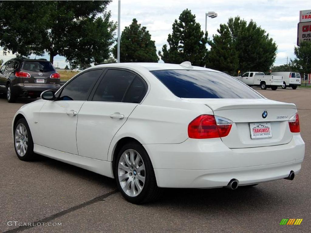 2007 3 Series 335xi Sedan - Alpine White / Black photo #7