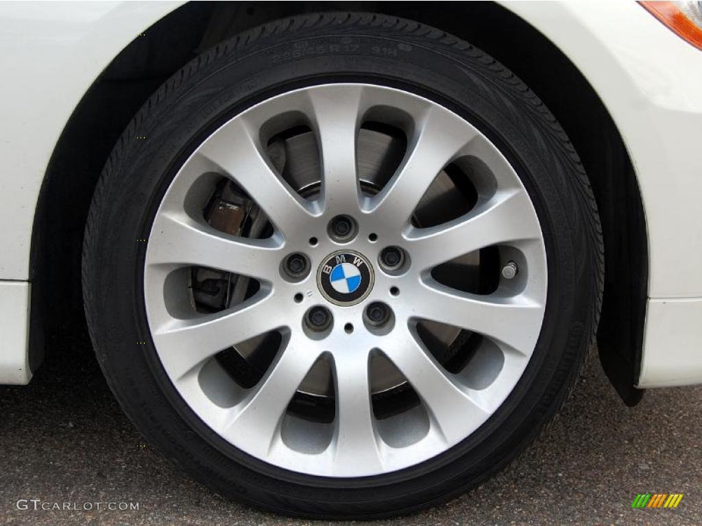 2007 3 Series 335xi Sedan - Alpine White / Black photo #12