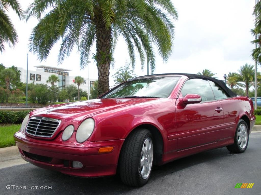 2003 CLK 320 Cabriolet - Magma Red / Ash photo #2