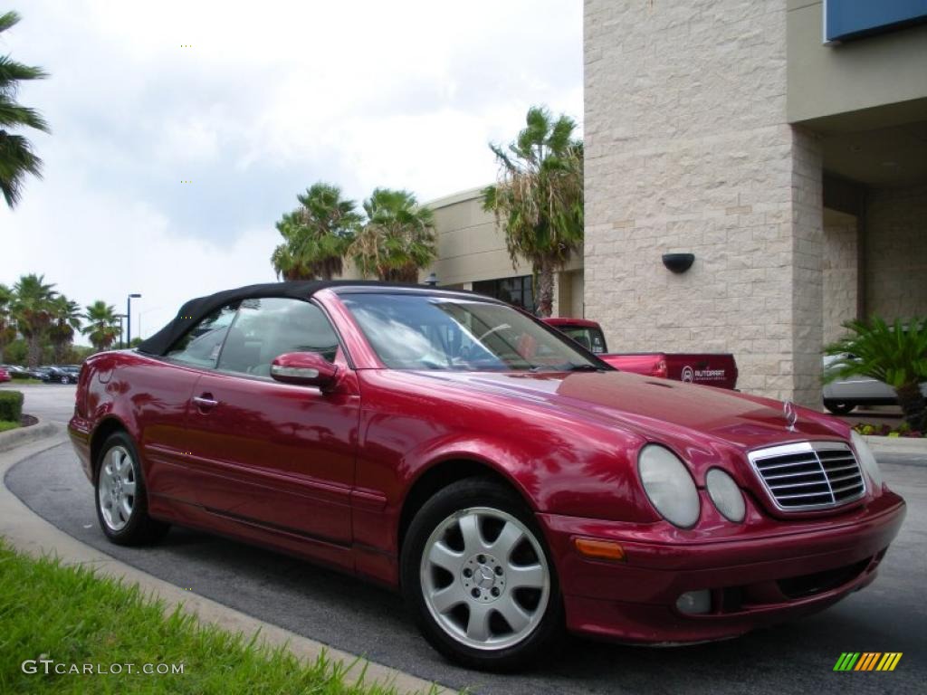 2003 CLK 320 Cabriolet - Magma Red / Ash photo #4