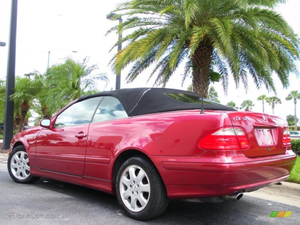 2003 CLK 320 Cabriolet - Magma Red / Ash photo #8