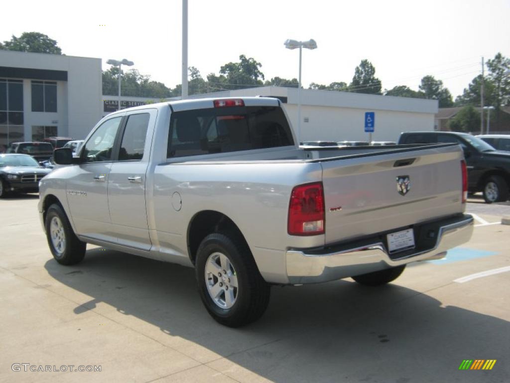 2011 Ram 1500 SLT Quad Cab - Bright Silver Metallic / Dark Slate Gray/Medium Graystone photo #3