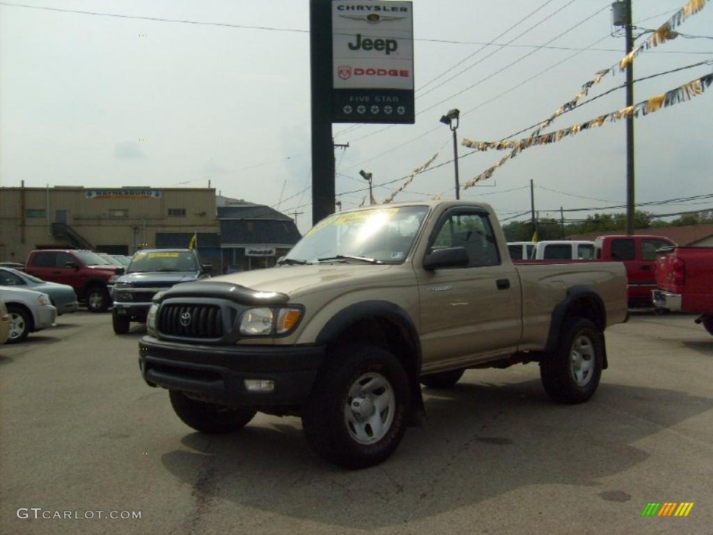 2003 Tacoma Regular Cab 4x4 - Mystic Gold Metallic / Oak photo #1