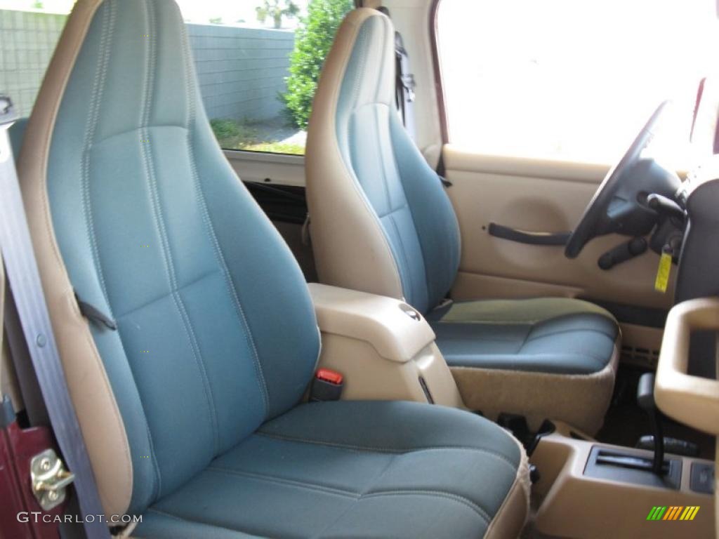 2001 Wrangler Sahara 4x4 - Sienna Pearl / Camel/Dark Green photo #21