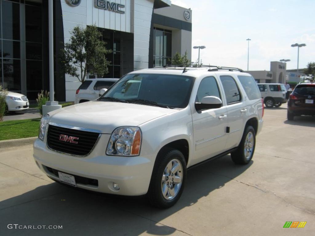 2011 Yukon SLT - White Diamond Tintcoat / Ebony photo #1