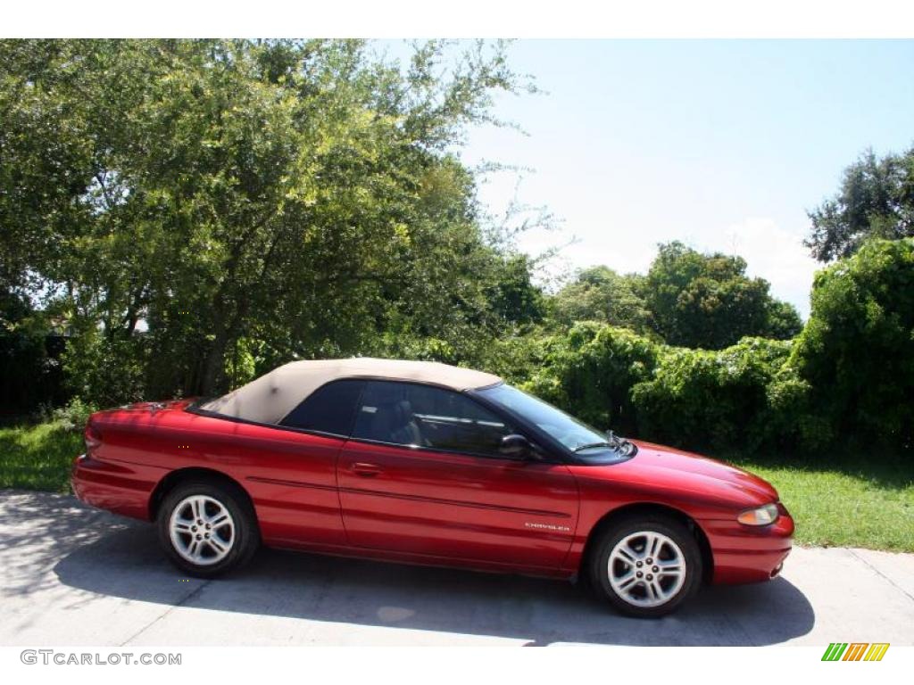 2000 Sebring JXi Convertible - Inferno Red Pearl / Camel photo #12