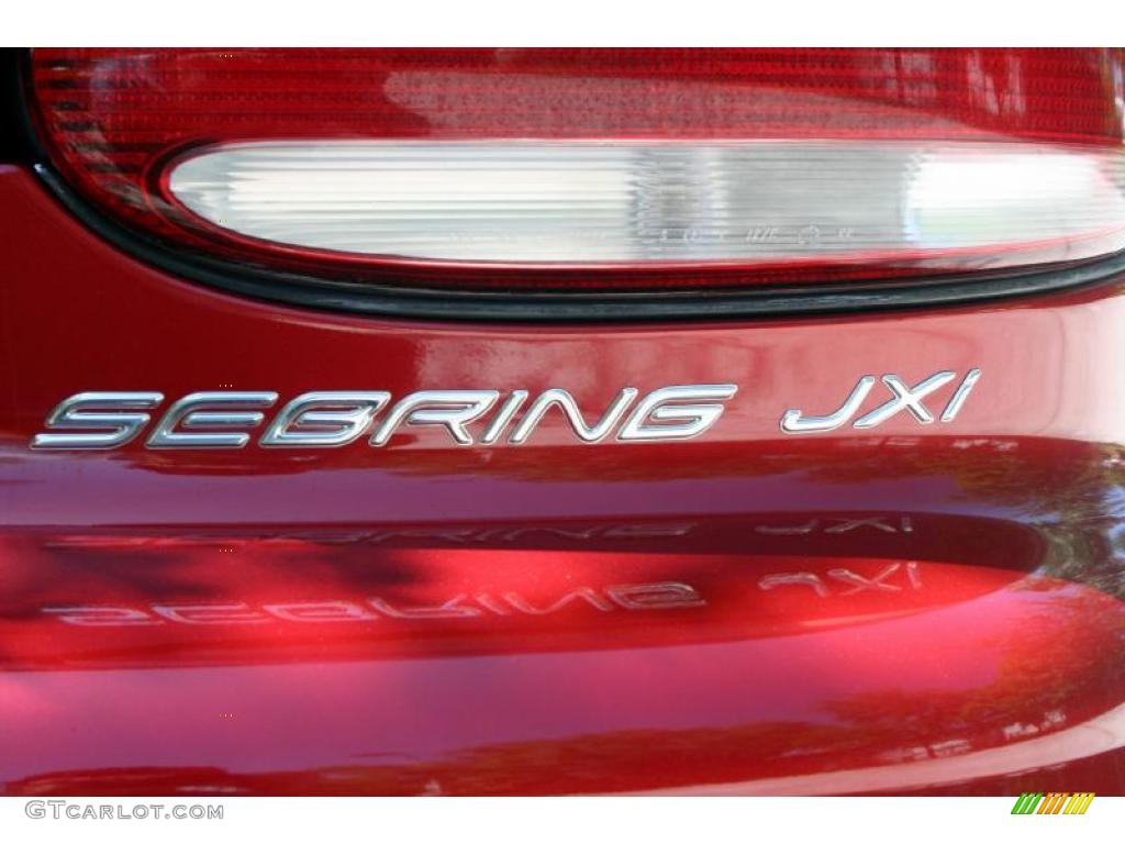 2000 Sebring JXi Convertible - Inferno Red Pearl / Camel photo #56