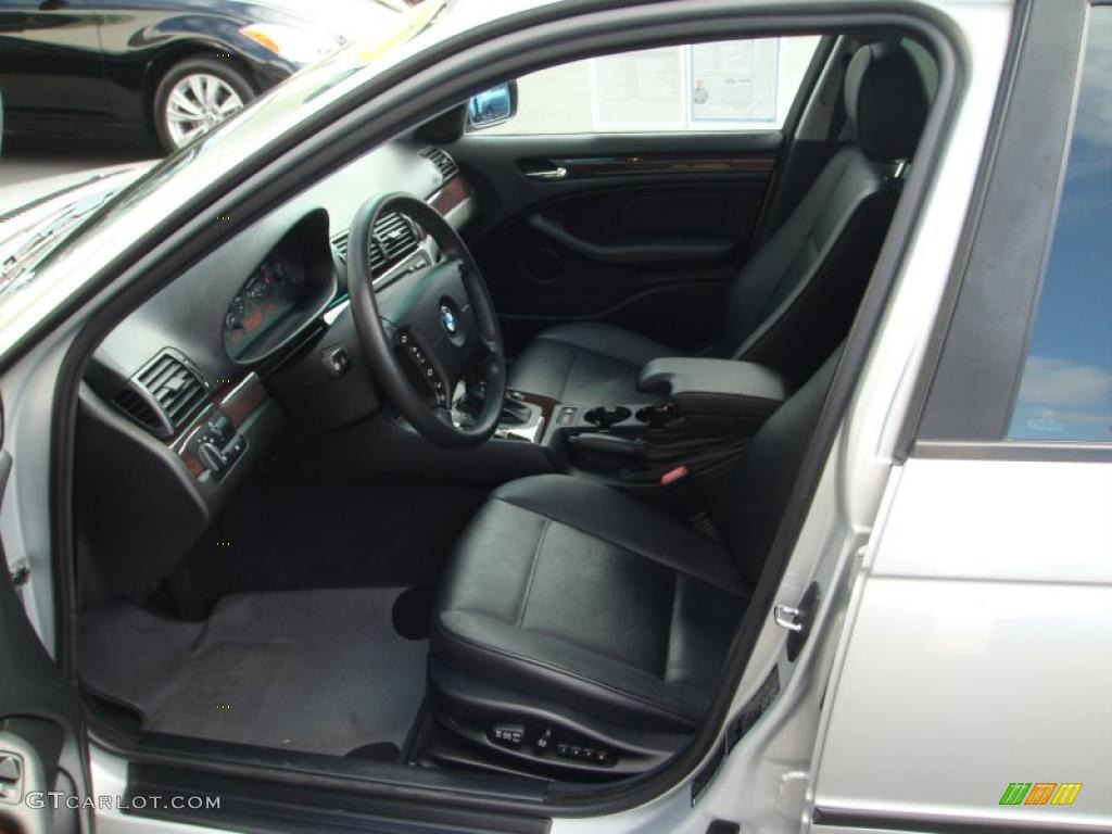 2002 3 Series 325xi Sedan - Titanium Silver Metallic / Black photo #11