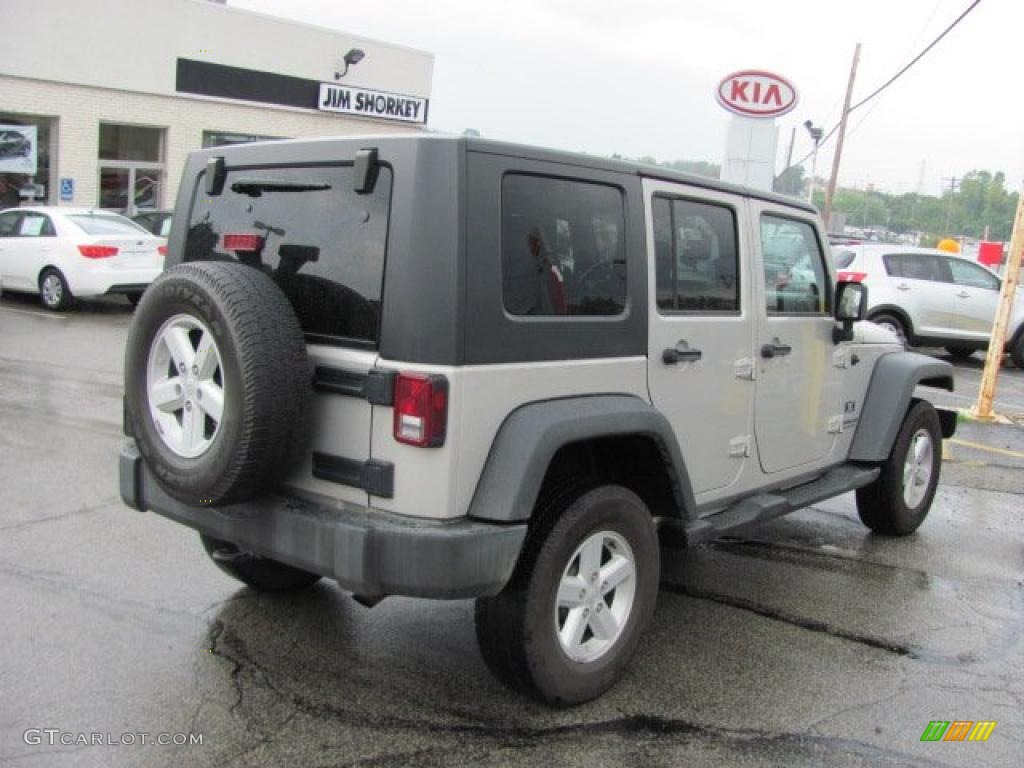 2007 Wrangler Unlimited X 4x4 - Light Graystone Pearl / Dark Slate Gray/Medium Slate Gray photo #3