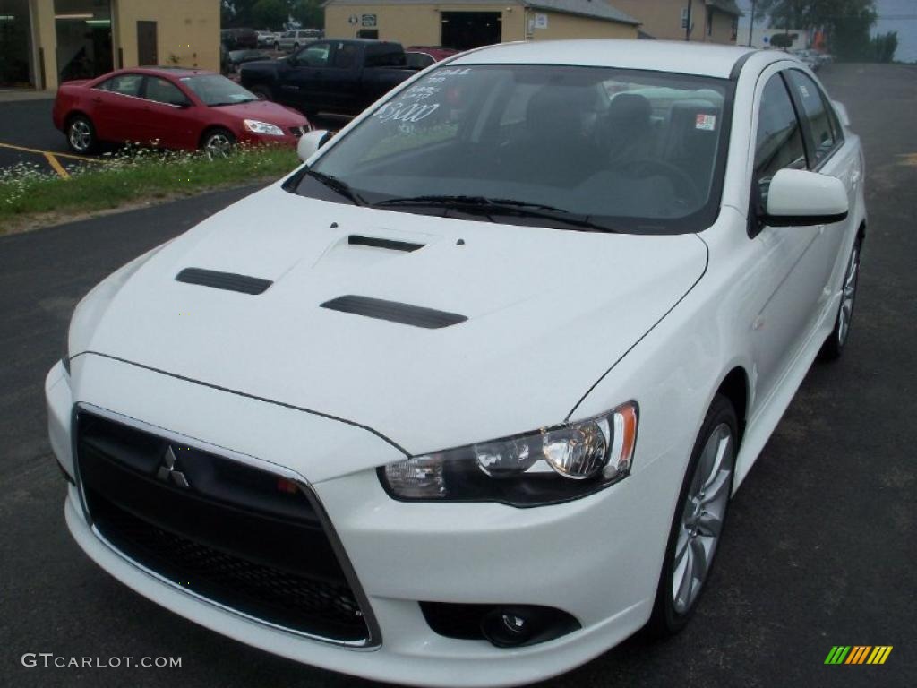 2010 Wicked White Metallic Mitsubishi Lancer Ralliart Awd