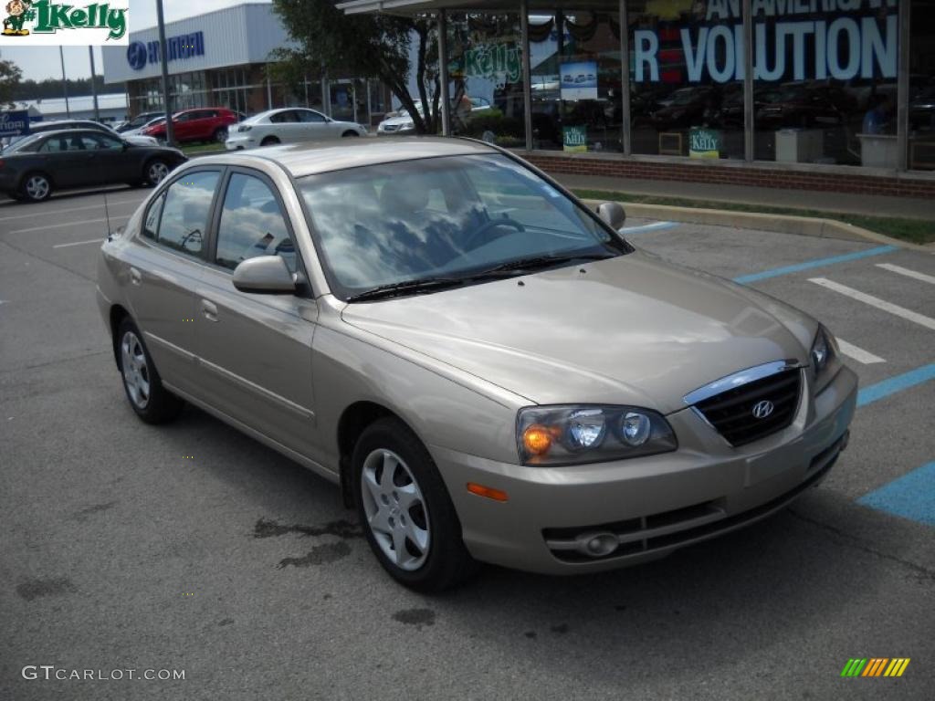 2006 Elantra GLS Sedan - Champagne Beige / Beige photo #1