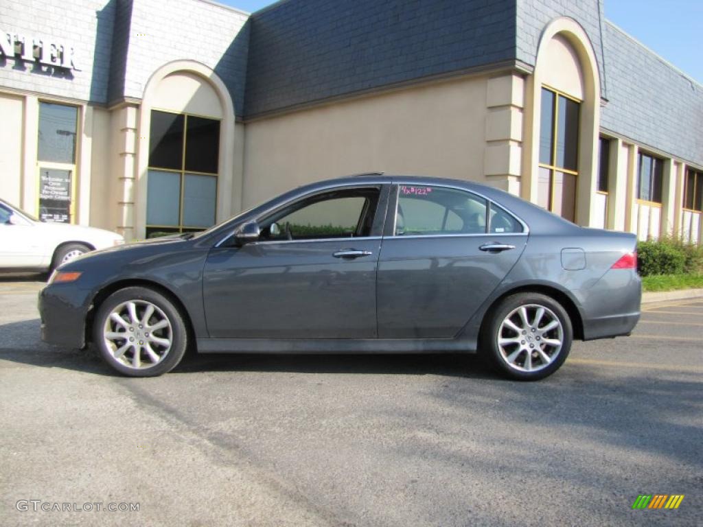 2008 TSX Sedan - Carbon Gray Pearl / Ebony photo #4