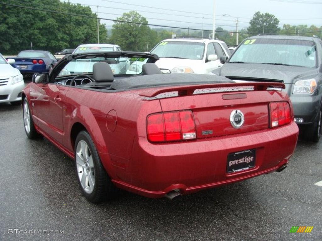 2006 Mustang GT Premium Convertible - Redfire Metallic / Dark Charcoal photo #5