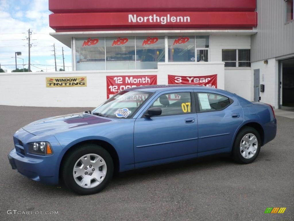 2007 Charger  - Marine Blue Pearl / Dark Slate Gray/Light Slate Gray photo #1