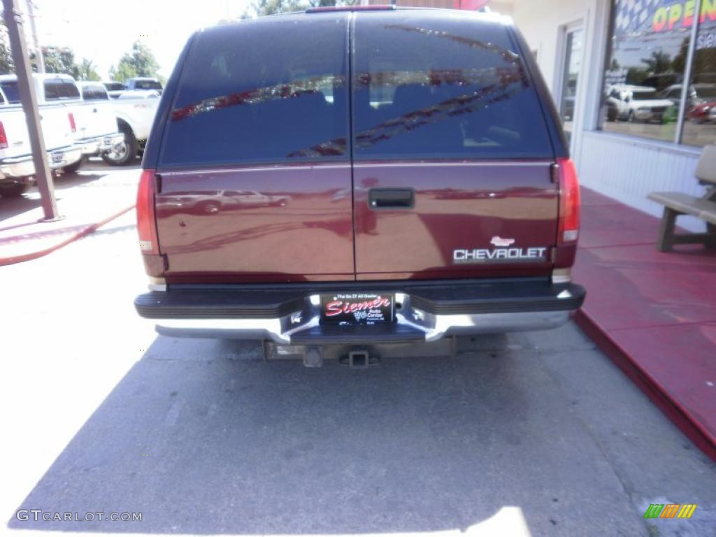1999 Suburban K1500 LT 4x4 - Dark Carmine Red Metallic / Neutral photo #4