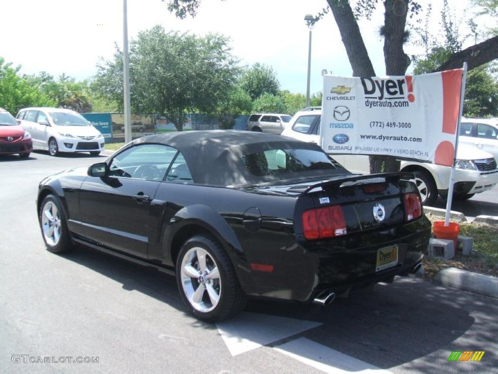 2007 Mustang GT/CS California Special Convertible - Black / Black/Dove Accent photo #3