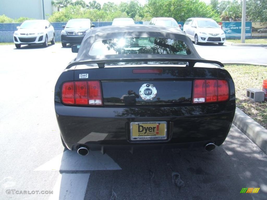 2007 Mustang GT/CS California Special Convertible - Black / Black/Dove Accent photo #4