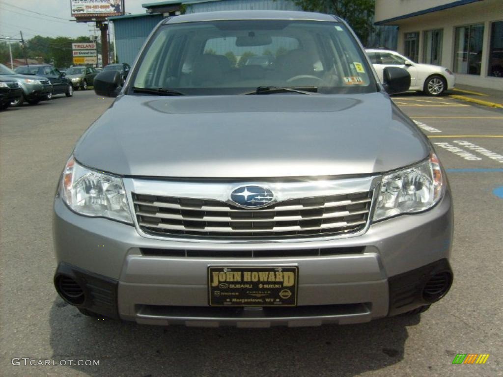 2009 Forester 2.5 X - Steel Silver Metallic / Platinum photo #2