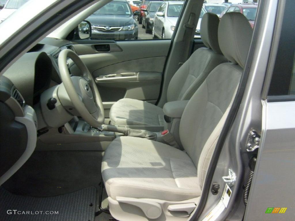 2009 Forester 2.5 X - Steel Silver Metallic / Platinum photo #3