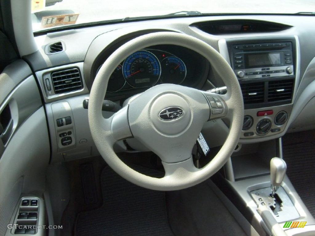 2009 Forester 2.5 X - Steel Silver Metallic / Platinum photo #16
