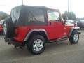2005 Flame Red Jeep Wrangler X 4x4  photo #6