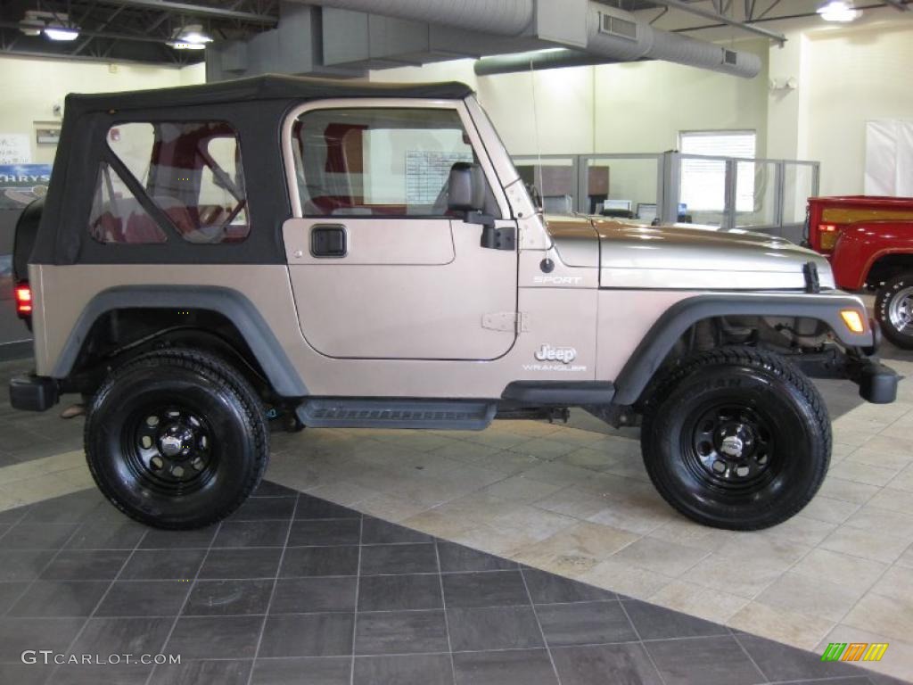 2004 Wrangler Sport 4x4 - Light Khaki Metallic / Khaki photo #5