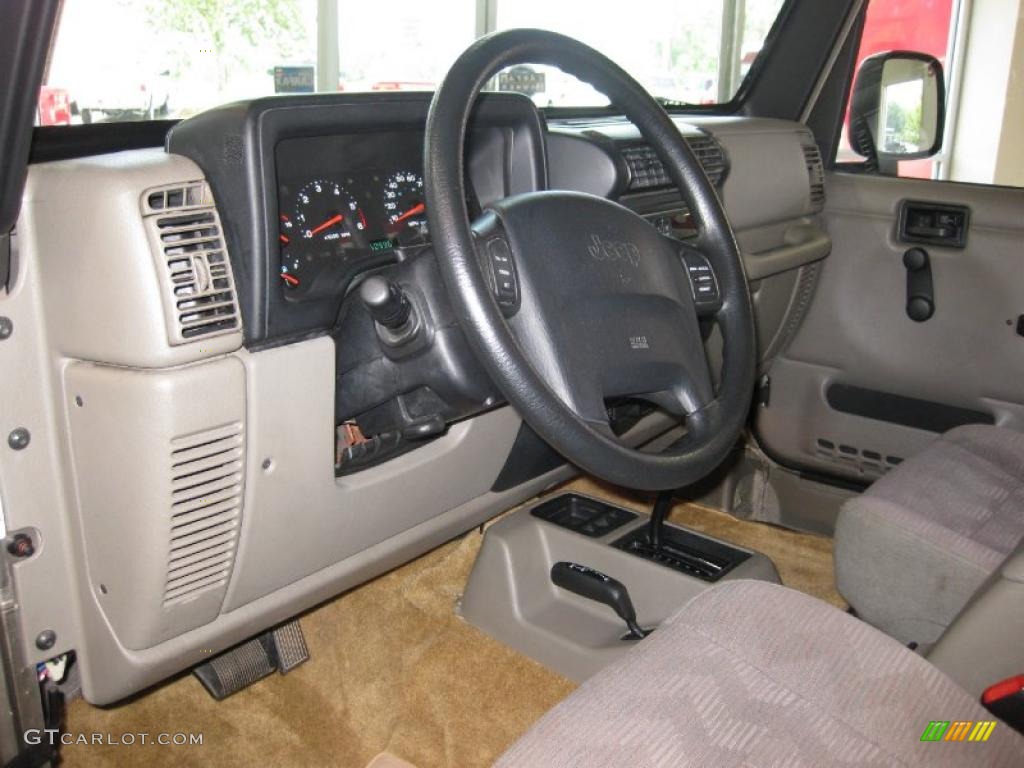 2004 Wrangler Sport 4x4 - Light Khaki Metallic / Khaki photo #15