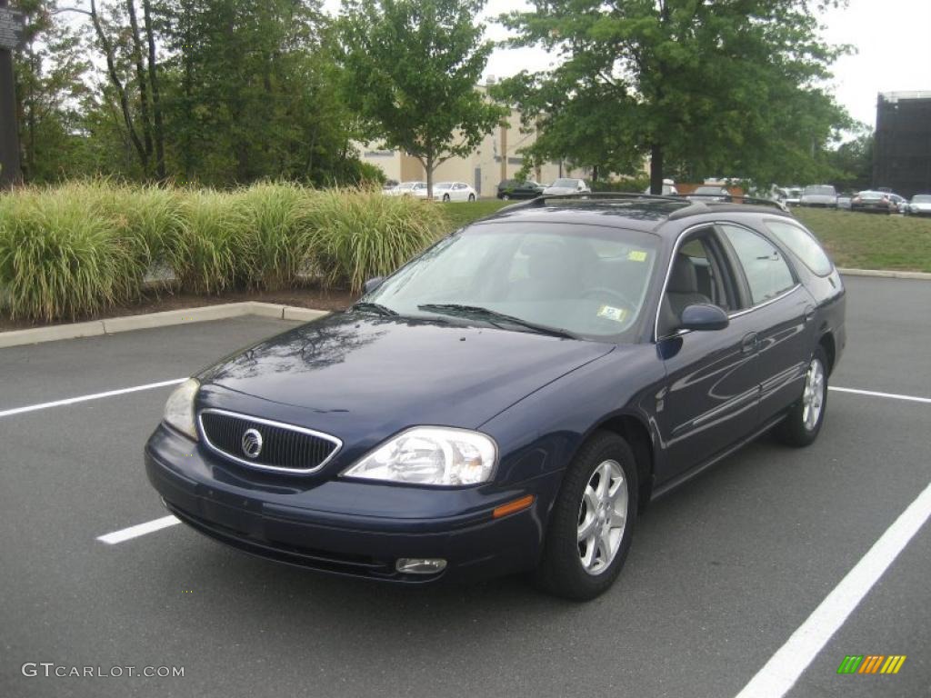 2000 Sable LS Premium Wagon - Medium Royal Blue Metallic / Medium Graphite photo #3