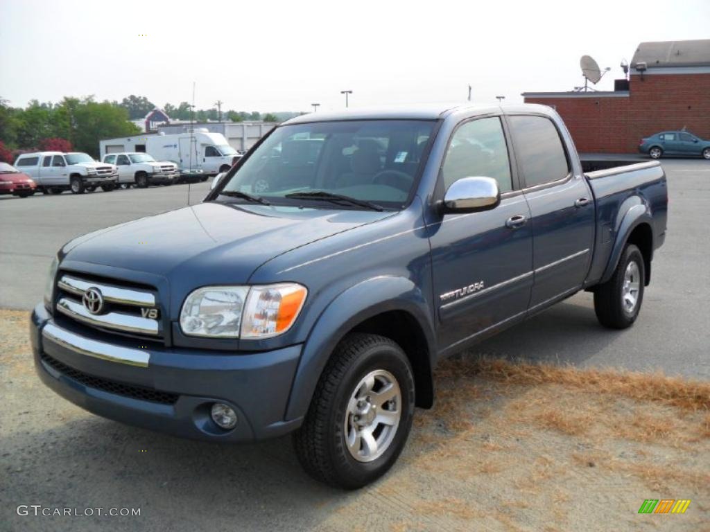 2006 Tundra SR5 Double Cab - Bluesteel Metallic / Light Charcoal photo #1