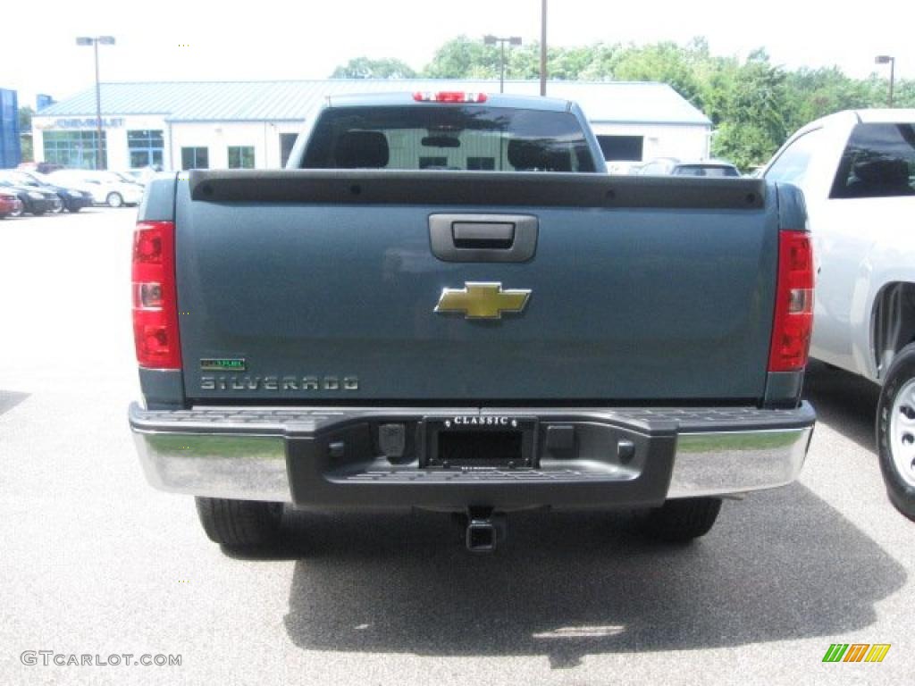 2011 Silverado 1500 Regular Cab 4x4 - Blue Granite Metallic / Dark Titanium photo #4