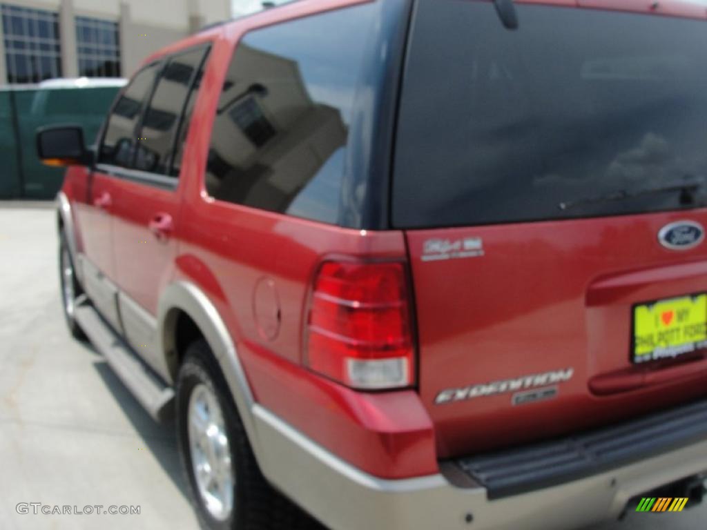 2003 Expedition Eddie Bauer - Laser Red Tinted Metallic / Medium Parchment photo #5