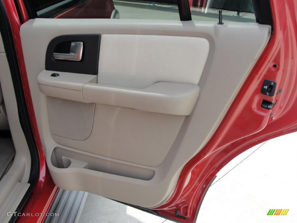 2003 Expedition Eddie Bauer - Laser Red Tinted Metallic / Medium Parchment photo #24