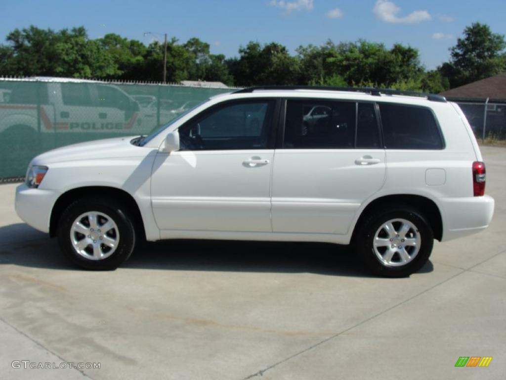 2004 Highlander V6 - Super White / Ash photo #6