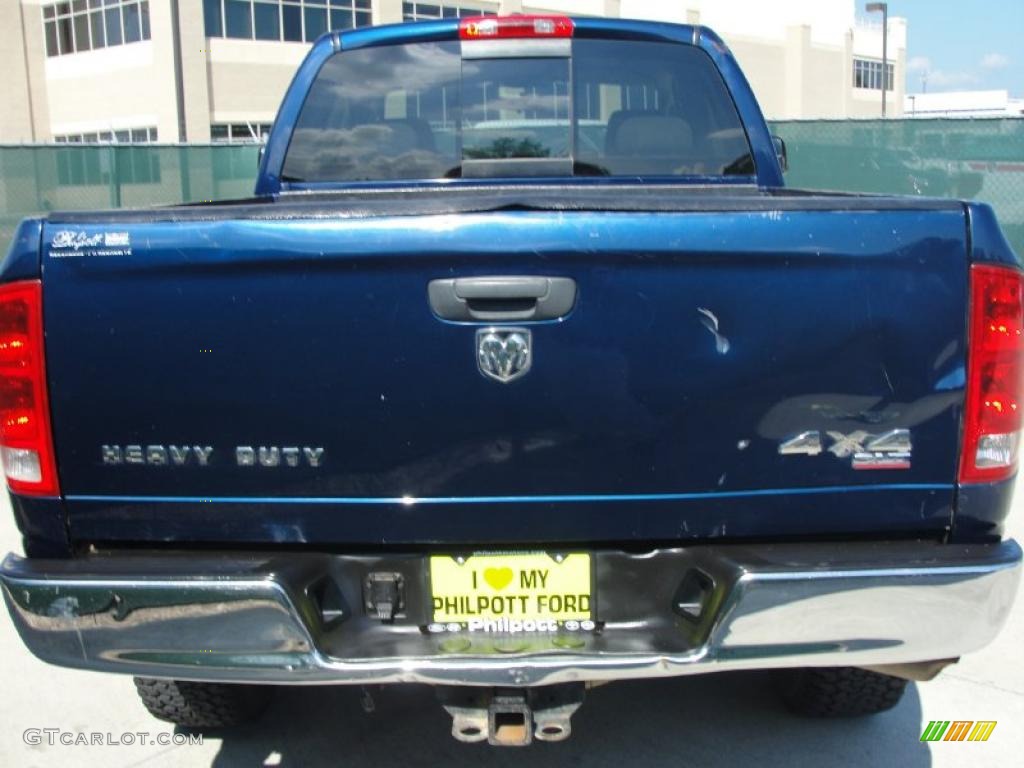 2006 Ram 2500 Lone Star Edition Quad Cab 4x4 - Patriot Blue Pearl / Medium Slate Gray photo #4