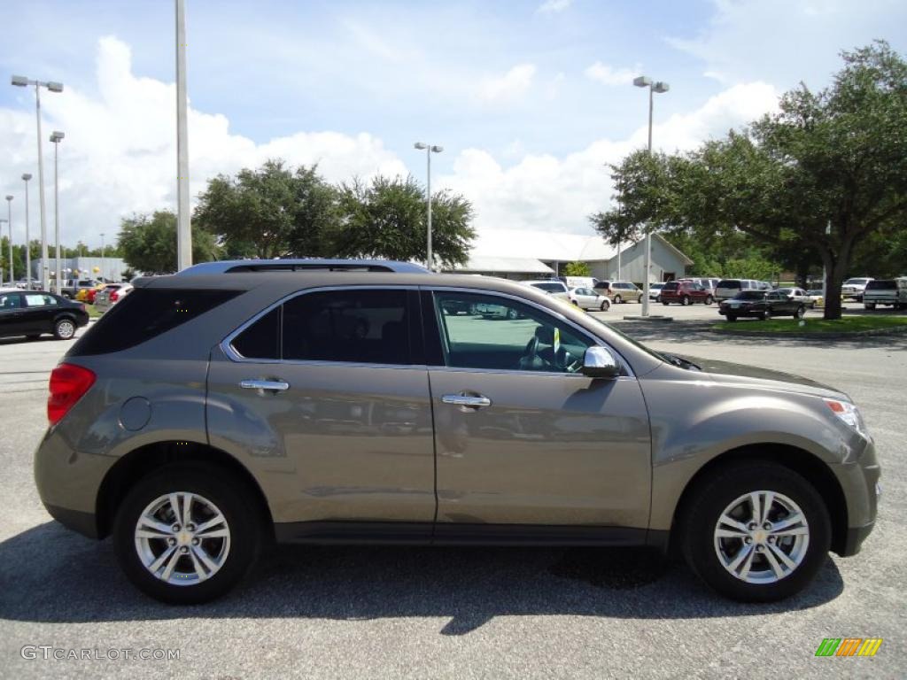 2010 Equinox LTZ - Mocha Steel Metallic / Jet Black photo #13