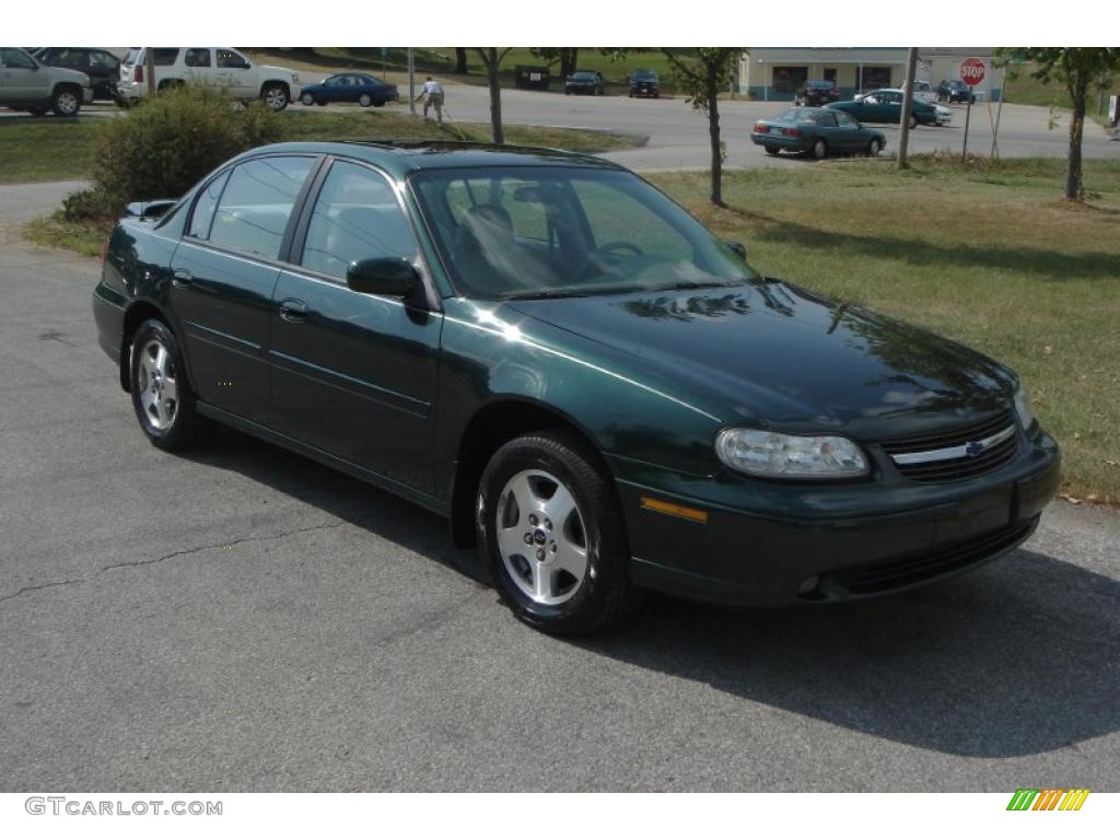 2002 Malibu LS Sedan - Forest Green Metallic / Neutral photo #1