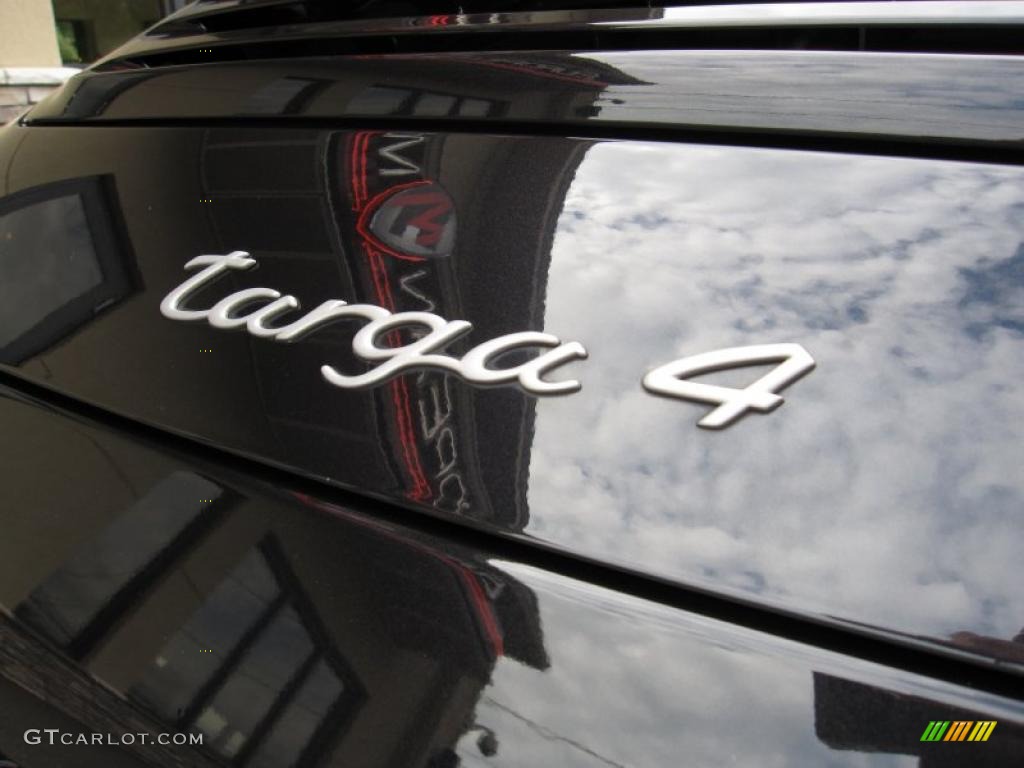 2007 911 Targa 4 - Basalt Black Metallic / Black/Terracotta photo #12