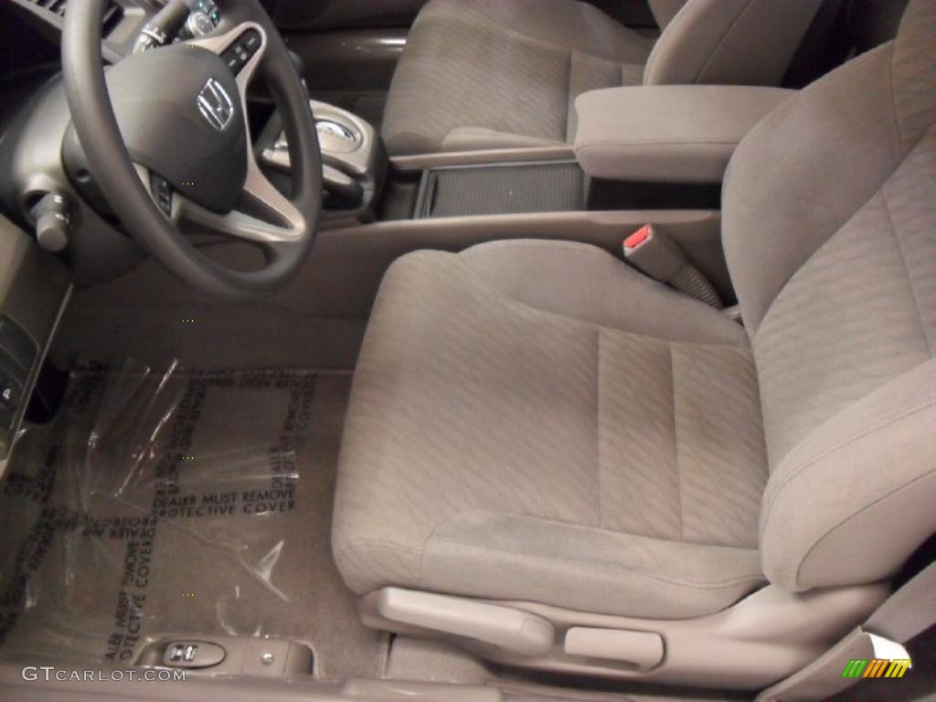 2010 Civic EX Coupe - Crystal Black Pearl / Gray photo #9