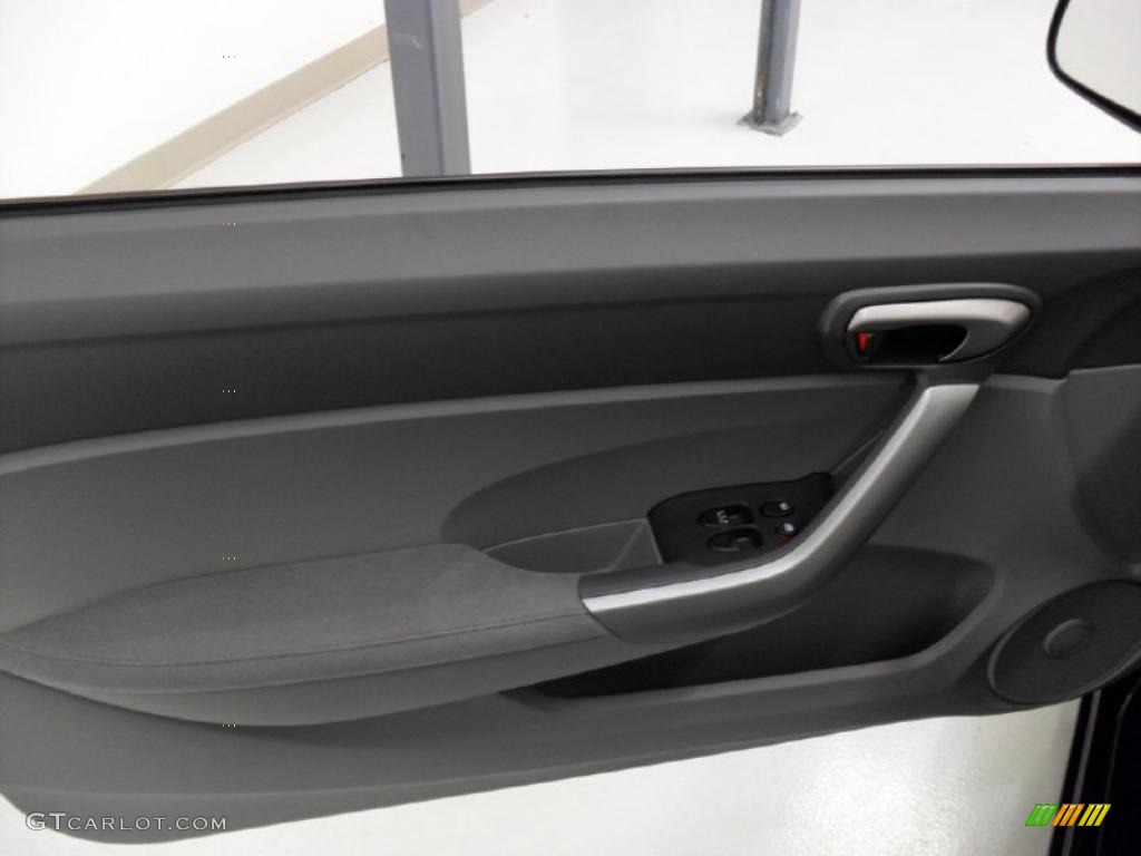 2010 Civic EX Coupe - Crystal Black Pearl / Gray photo #11