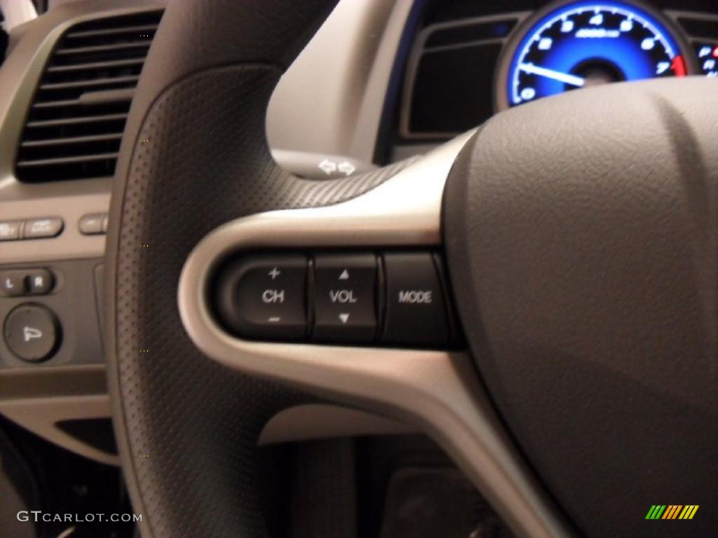 2010 Civic EX Coupe - Crystal Black Pearl / Gray photo #12