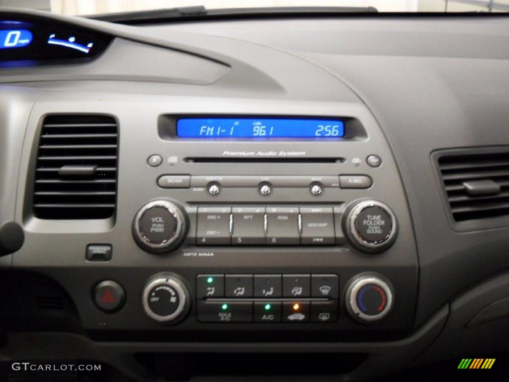 2010 Civic EX Coupe - Crystal Black Pearl / Gray photo #15