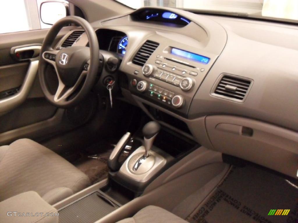 2010 Civic EX Coupe - Crystal Black Pearl / Gray photo #21