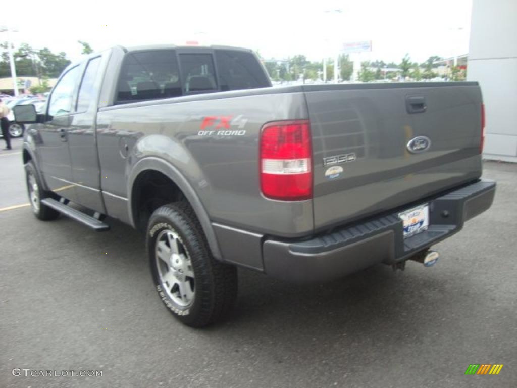 2004 F150 FX4 SuperCab 4x4 - Dark Shadow Grey Metallic / Black/Medium Flint photo #3