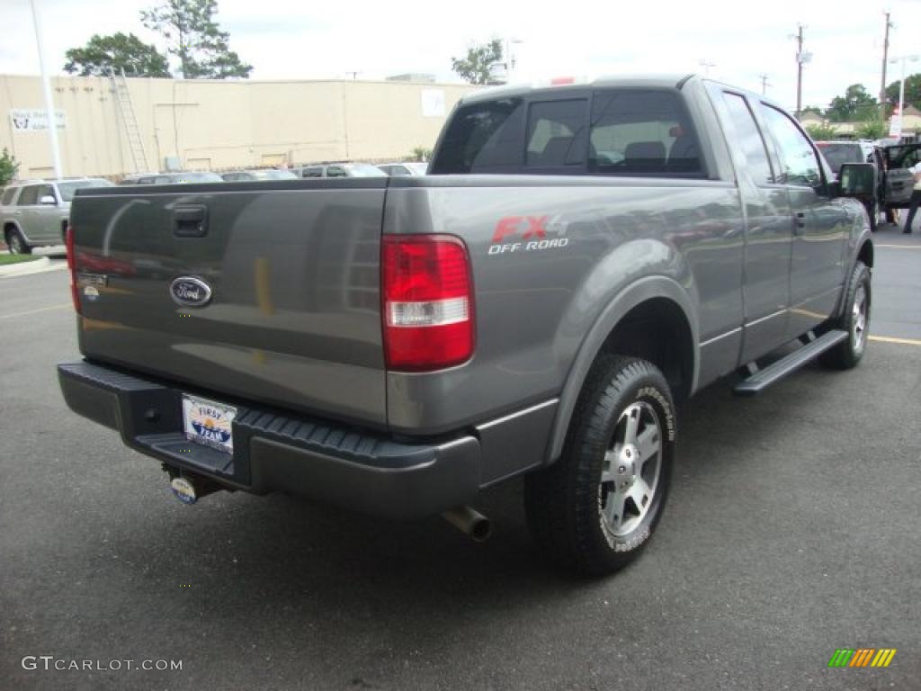 2004 F150 FX4 SuperCab 4x4 - Dark Shadow Grey Metallic / Black/Medium Flint photo #6