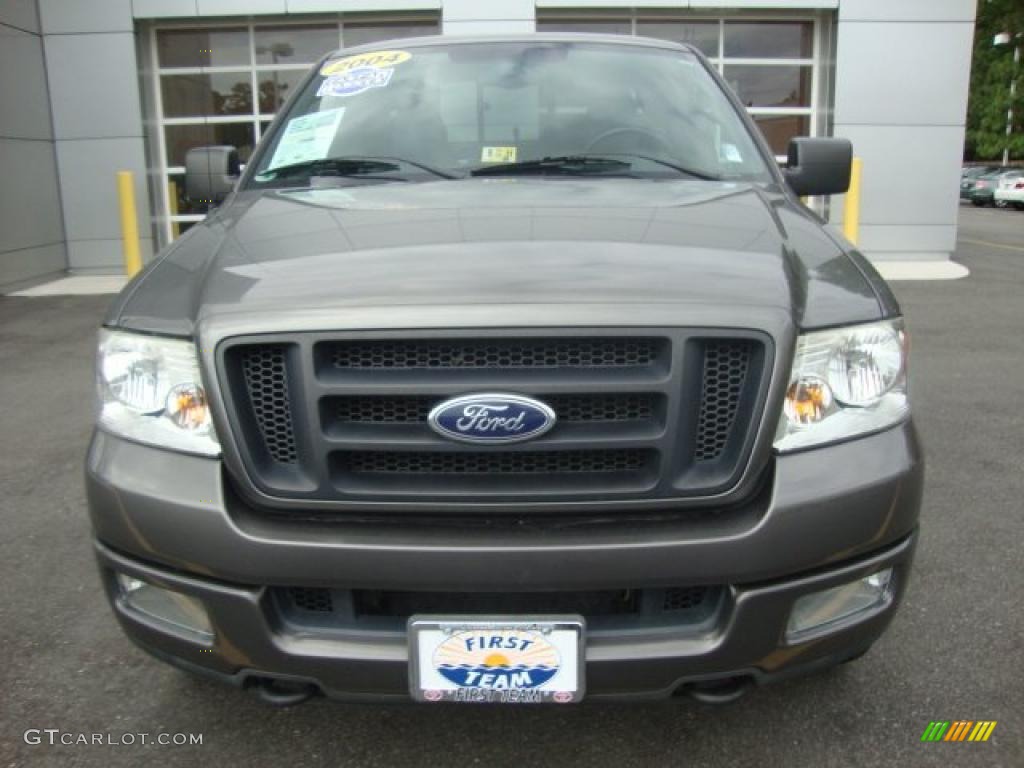 2004 F150 FX4 SuperCab 4x4 - Dark Shadow Grey Metallic / Black/Medium Flint photo #9