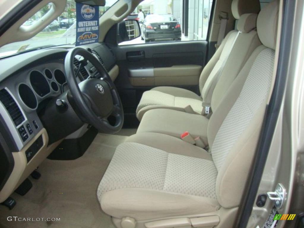 2007 Tundra SR5 Double Cab - Desert Sand Mica / Beige photo #12