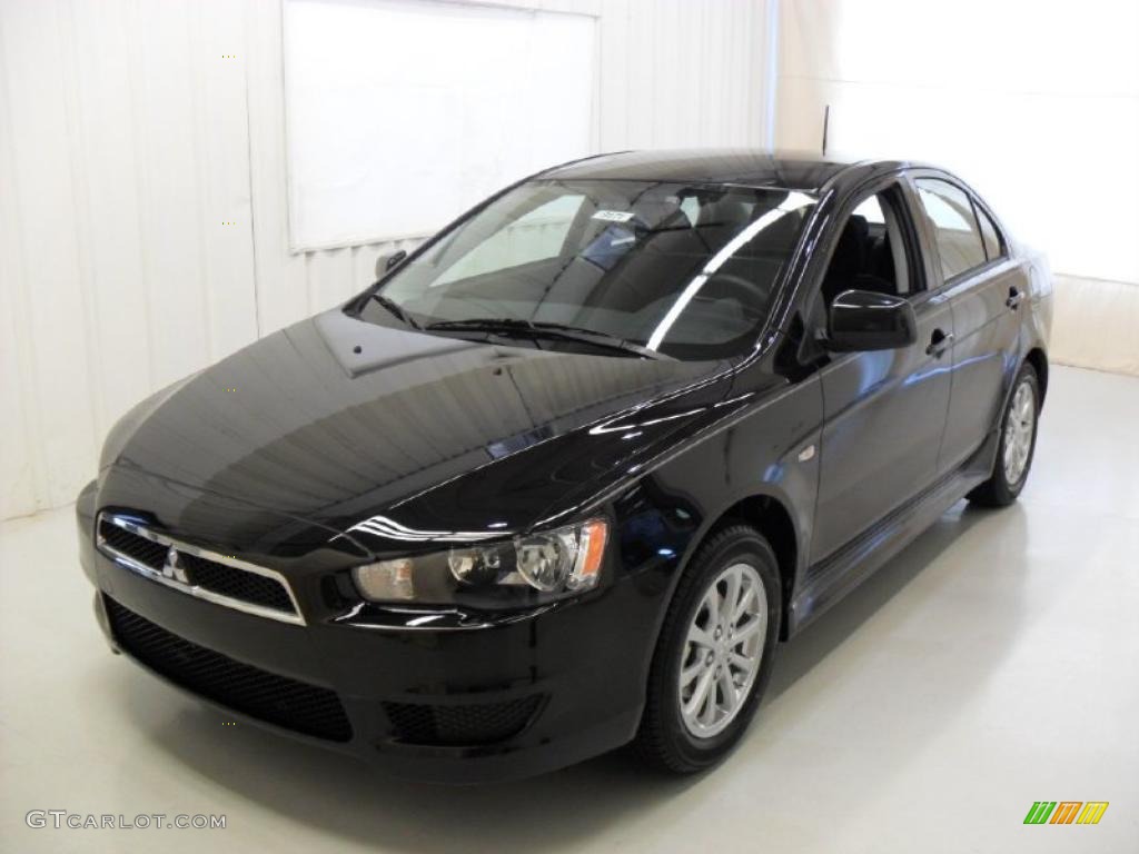 2010 Lancer ES - Tarmac Black Pearl / Black photo #1