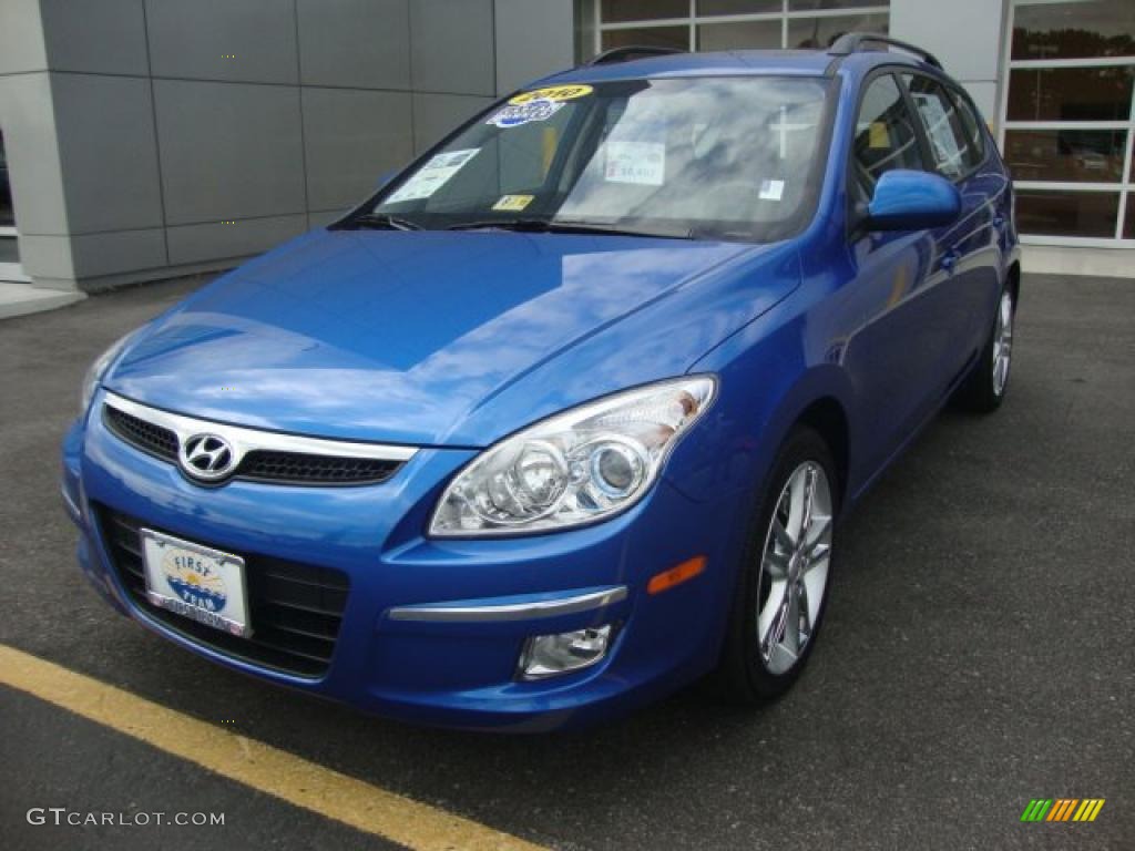 Vivid Blue Hyundai Elantra