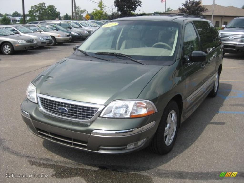 2002 Windstar SEL - Estate Green Metallic / Medium Parchment Beige photo #8